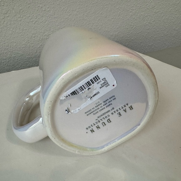 Rae Dunn Iridescent White Christmas Mug - Picture 3 of 3